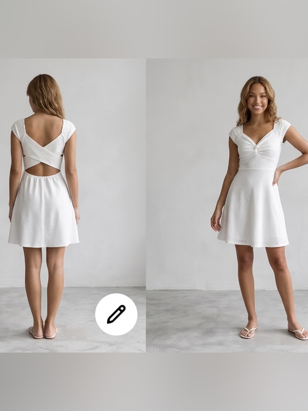 Too Good to Be True Criss Cross Cut Back Ribbed Mini Dress